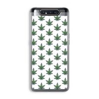 Weed: Samsung Galaxy A80 Transparant Hoesje