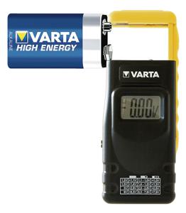 Varta Batterijtester LCD Digital Battery Tester B1 Meetbereik (batterijtester) 1.2 V, 1.5 V, 3 V, 9 V Oplaadbare batterij, Batterij 891101401