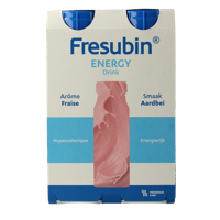 Fresubin Energy drink aardbei 200ml 4 Stuks