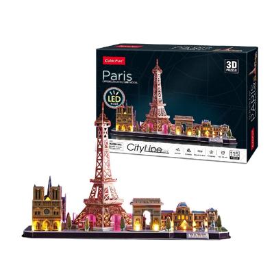 Cubic Fun 3d led puzzel parijs 115 stukjes