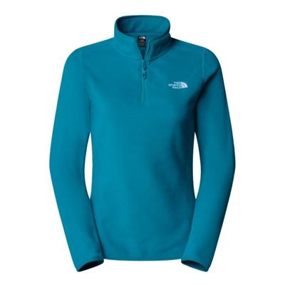 The North Face 100 Glacier 1/4 Zip Fleece Dames Deep Teal M