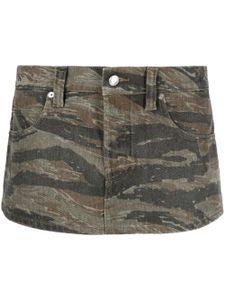 Alexander Wang jupe-short Raver à imprimé camouflage - Vert