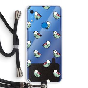 Vogeltjes: Huawei Y6s Transparant Hoesje met koord