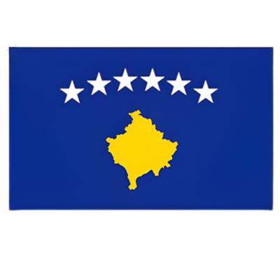 Vlag Kosovo - 90 x 150 cm - polyester - feestartikelen