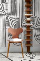 Grafisch Behang Twisted Ways Rol Wit Zwart Grafisch Behang Twisted Ways Rol Wit Zwart