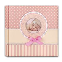 Fotoboek/fotoalbum Matilda baby meisje met 30 paginas roze 31 x 31 x 3,5 cm - Fotoalbums - thumbnail