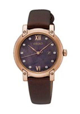 Horlogeband Seiko SXDG88P1 / 7N82-0JM0 / L0GN011P0 Leder Bruin 14mm