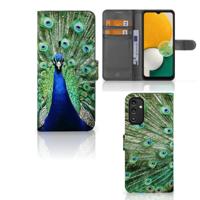 Samsung Galaxy A14 5G | Telefoonhoesje | Met pasjeshouder | Pauw
