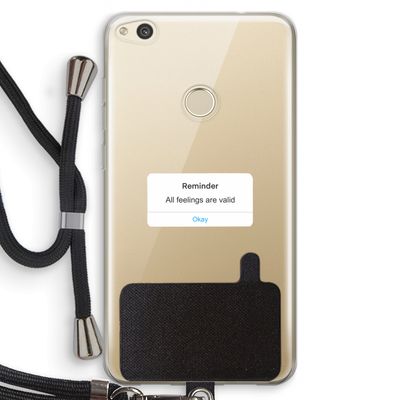 Reminder: Huawei Ascend P8 Lite (2017) Transparant Hoesje met koord