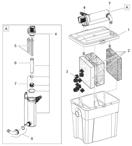 Spare foam holder MultiClear Set 15000