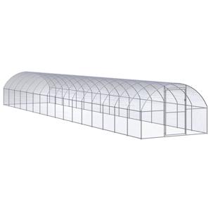 vidaXL Kippenren 3x16x2 m gegalvaniseerd staal