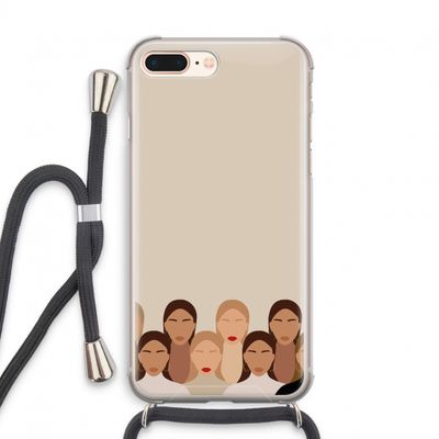 Girls girls girls: iPhone 7 PLUS Transparant Hoesje met koord