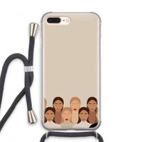 Girls girls girls: iPhone 7 PLUS Transparant Hoesje met koord Girls girls girls: iPhone 7 PLUS Transparant Hoesje met koord