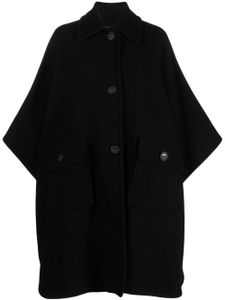 PINKO manteau à manches chauve-souris - Noir