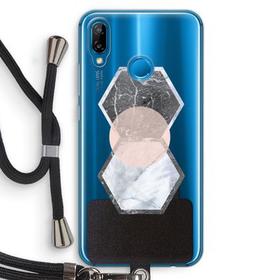 Creatieve toets: Huawei P20 Lite Transparant Hoesje met koord