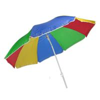 Regenboog gekleurde parasol 180 cm - thumbnail