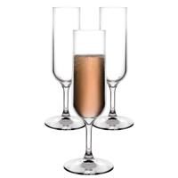 MPDrink Flute Tulp - 12x - SAN kunststof - 16 cl - onbreekbaar - herbruikbaar - champagneglazen
