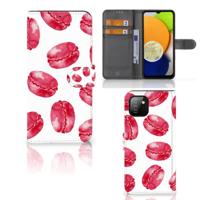 Samsung Galaxy A03 | Book Cover | Pink Macarons