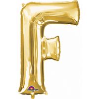 Grote letter ballon goud F 86 cm