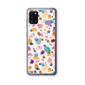 Terrazzo Memphis Pink: Samsung Galaxy A31 Transparant Hoesje