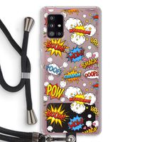 Pow Smack: Samsung Galaxy A51 5G Transparant Hoesje met koord