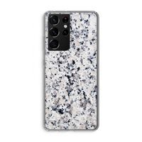 Gespikkelde marmer: Samsung Galaxy S21 Ultra Transparant Hoesje