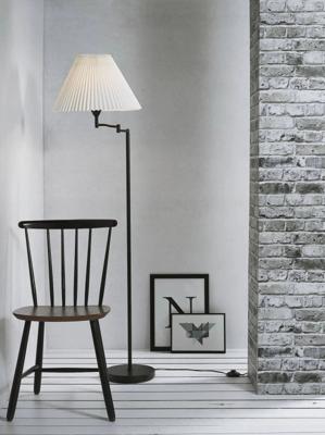 Vloerlamp zwart wit met schakelaar en E27 fitting Nordlux &apos;Break&apos; 158cm 19874003
