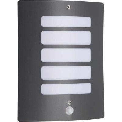 BRILLIANT Buitenwandlamp met TODD detector - E27 - 1x60W - Antraciet kleur