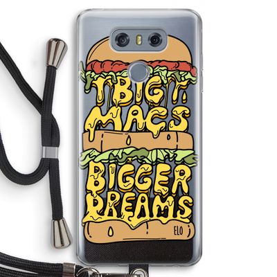 Big Macs Bigger Dreams: LG G6 Transparant Hoesje met koord