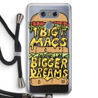 Big Macs Bigger Dreams: LG G6 Transparant Hoesje met koord
