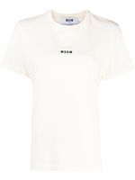 MSGM t-shirt en coton à logo imprimé - Tons neutres - thumbnail