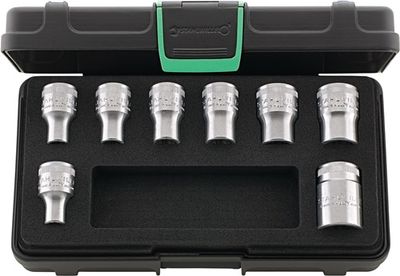 Stahlwille Dopsleutelset | 8-delig | 1/2 inch | voor buiten-TORX®-schroeven | 1 stuk - 96033704 96033704