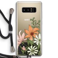 Floral bouquet: Samsung Galaxy Note 8 Transparant Hoesje met koord