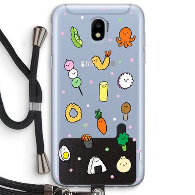 Happy bento friends: Samsung Galaxy J5 (2017) Transparant Hoesje met koord