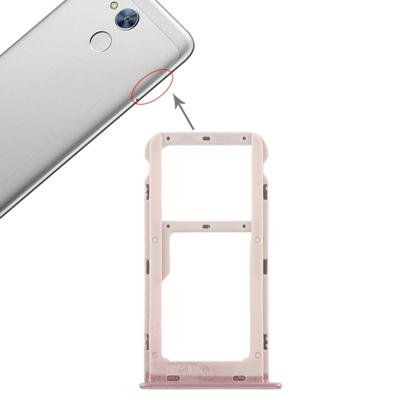 SIM-kaarthouder + SIM-kaarthouder / Micro SD-kaart lade voor Huawei Honor 6A (roze)