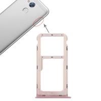SIM-kaarthouder + SIM-kaarthouder / Micro SD-kaart lade voor Huawei Honor 6A (roze)
