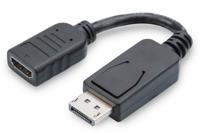 Digitus AK-340400-001-S DisplayPort / HDMI Adapter [1x DisplayPort stekker - 1x HDMI-bus] Zwart 15.00 cm - thumbnail