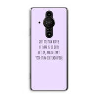 Ochtendhumeur: Sony Xperia Pro-I Transparant Hoesje
