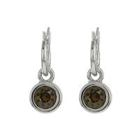 Biba Hang Oorbellen met Swarovski Steentje Sm. Quartz Biba Hang Oorbellen met Swarovski Steentje Sm. Quartz