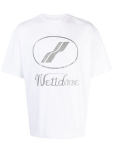 We11done t-shirt en coton à logo imprimé - Blanc