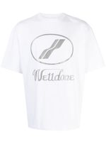 We11done t-shirt en coton à logo imprimé - Blanc