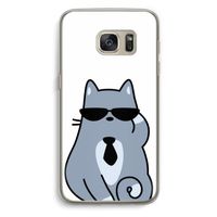 Cool cat: Samsung Galaxy S7 Transparant Hoesje