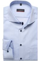ETERNA Modern Fit Overhemd middenblauw, Gestreept - thumbnail
