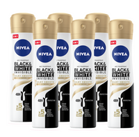 Nivea Black & White Silky Smooth Deodorant Spray Voordeelverpakking