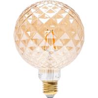 LED Lamp E27 Fitting 4W - Warm Wit 1800K Amberkleurig - Aigi Glow Pineapple