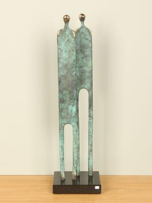 Bronzen sculptuur Relatie, 55 cm