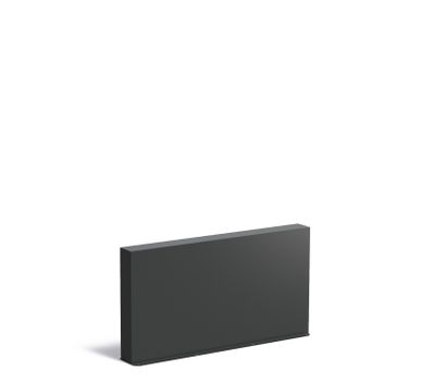 Aluminium muur 150x15x80cm.