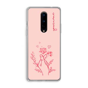 Giving Flowers: OnePlus 8 Transparant Hoesje