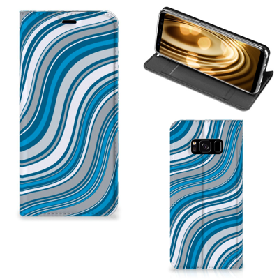 Samsung Galaxy S8 | Hoesje met Magneet | Waves Blue