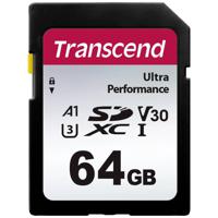 Transcend TS64GSDC340S SDXC-kaart 64 GB A1 Application Performance Class, v30 Video Speed Class, UHS-Class 3 Schokbestendig, Waterdicht - thumbnail